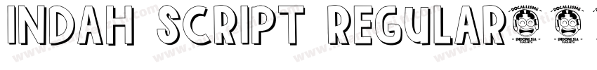 Indah Script Regular字体转换